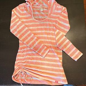 Prana Vibrant Striped Hooded Top